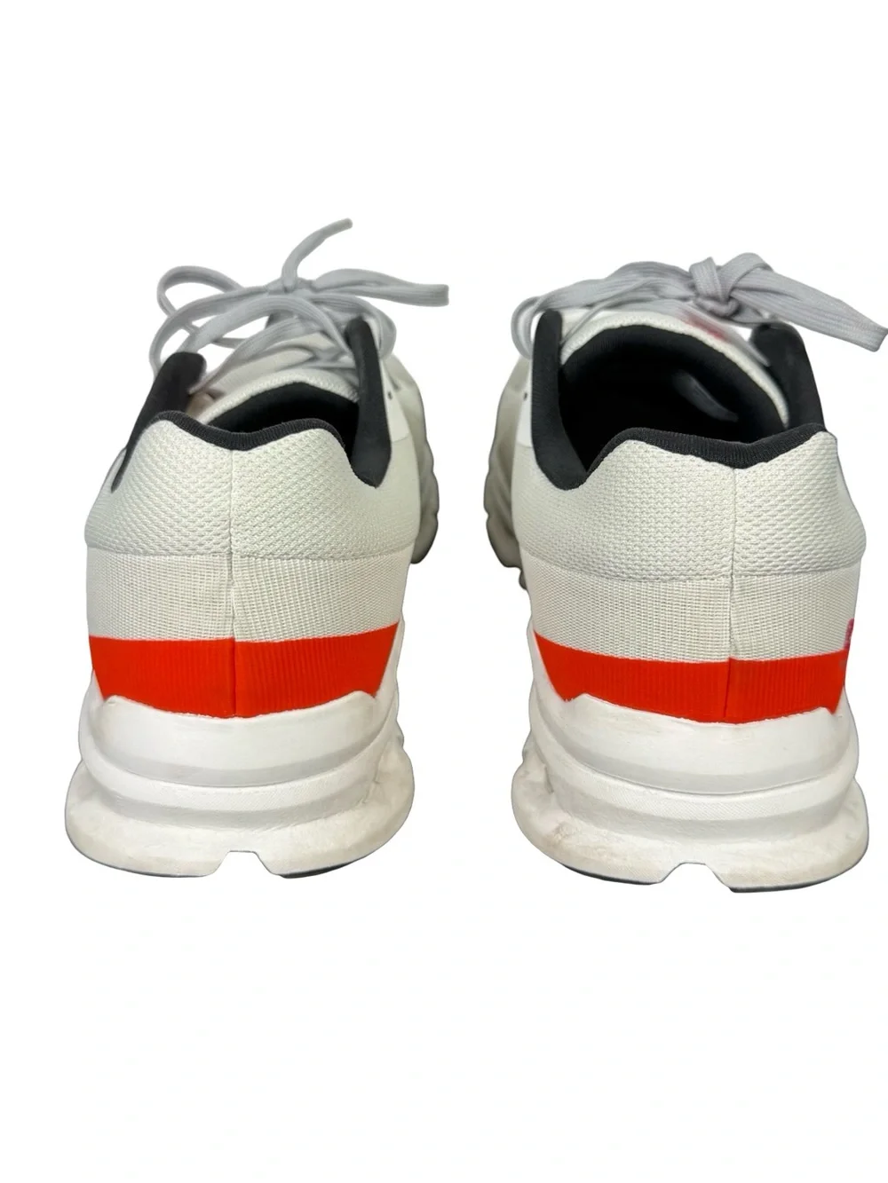 On Cloud Cloudrunner 2 Running Shoes White Undyed Flame Orange Women 8.5
